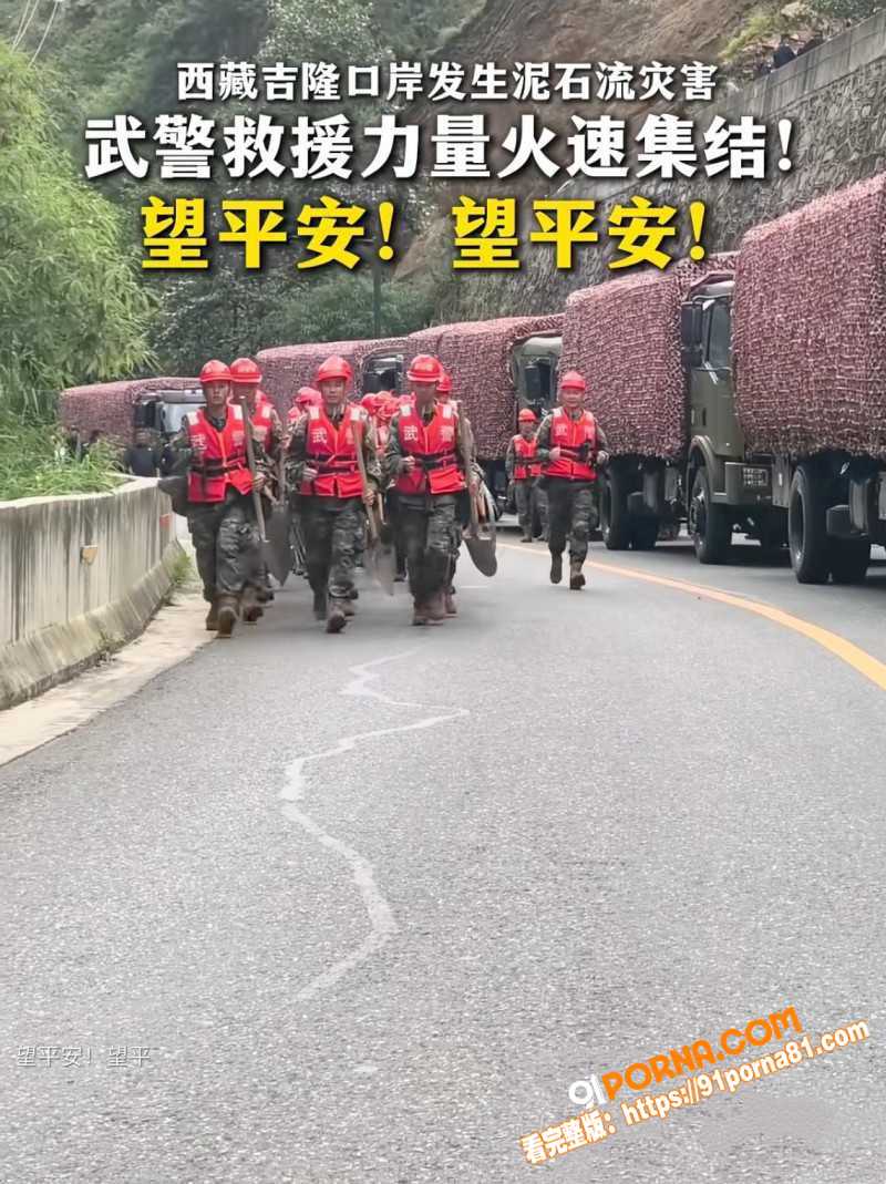 西藏日喀则突发泥石流 致...（1）