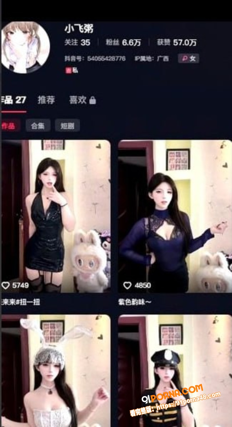 抖音纯欲网红 小飞粥 金...（1）