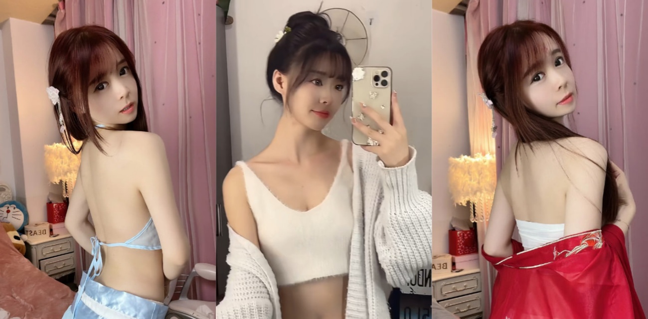 抖音78万网红 七七仙女 金主定制私拍曝光 古风纱衣包裹淫躯 扭腰揉奶反差拉满！
