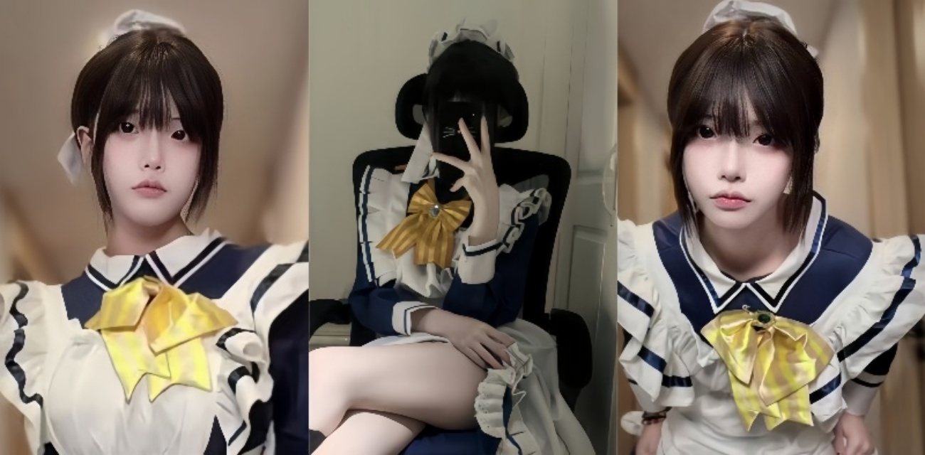 抖音极品网红 爱吃猪脚饭 COS枣子姐视频流出 身穿制服手持按摩棒疯狂自慰到高潮！
