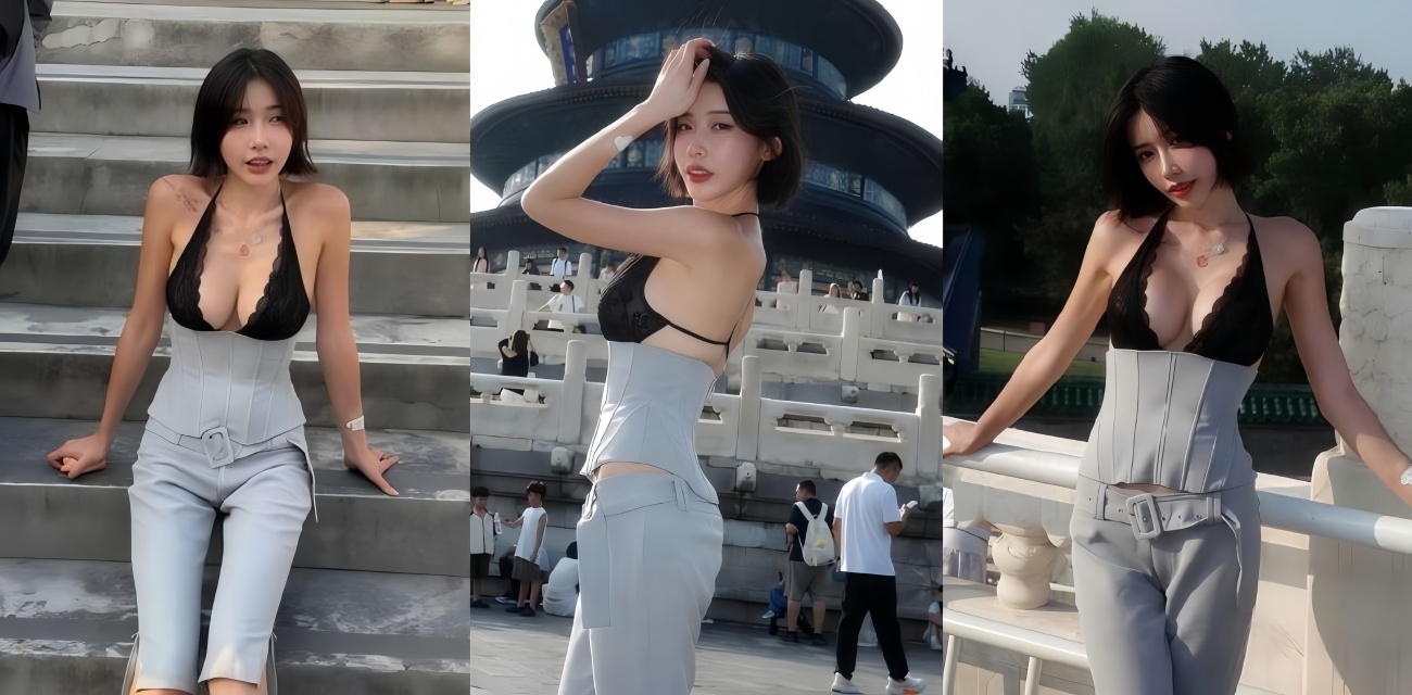 台湾网红 Helen 北京天坛打卡事件 网黄身份被曝出 大灯照亮祈年殿 千年古都美名传！