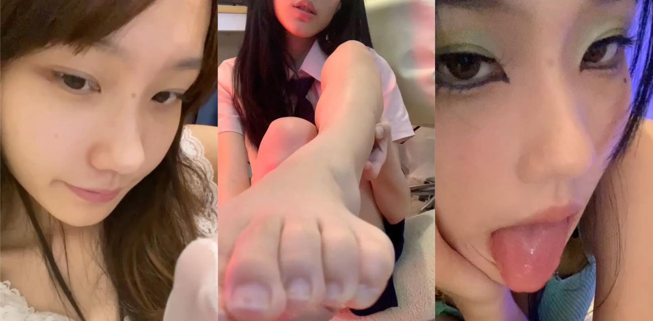 高颜值女神隔着屏幕诱惑舔脚 喜欢足交意淫的可不要错过这么好看的妹子