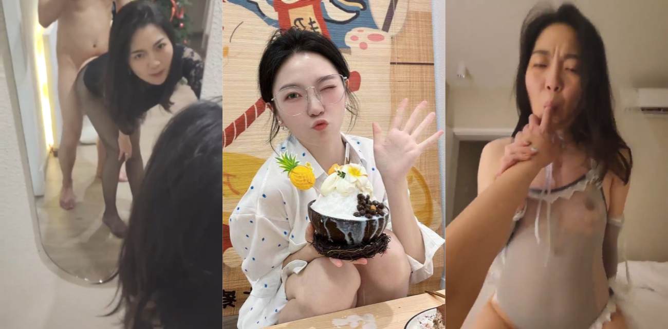 超高颜值气质美女 李诗琪 与男友自拍对着镜子做爱 后入蜜桃臀的样子非常淫骚！