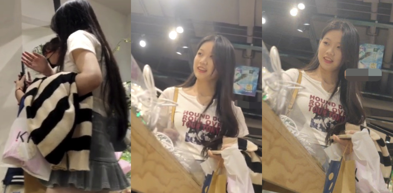 商场抄底！偷拍大长腿美女 牛仔短裙根本遮不住屁股 小内内完全暴露在镜头里！