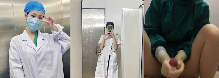 高颜值医生护士病房足交榨精 丝足 打飞机 润滑油 龟头责 最后成功取精，完美