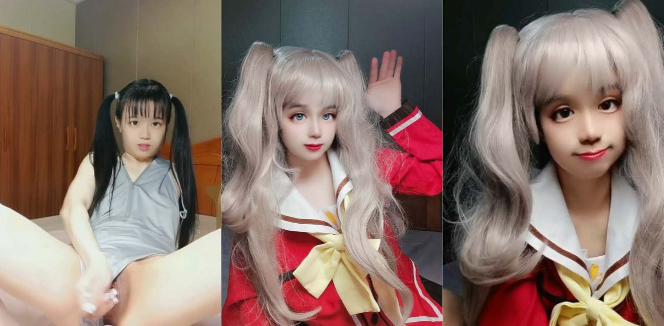 onlyfans清纯大奶萝莉 小兔绵绵 cos友利奈绪 自慰无毛骚黑穴 淫水多得能淹床！