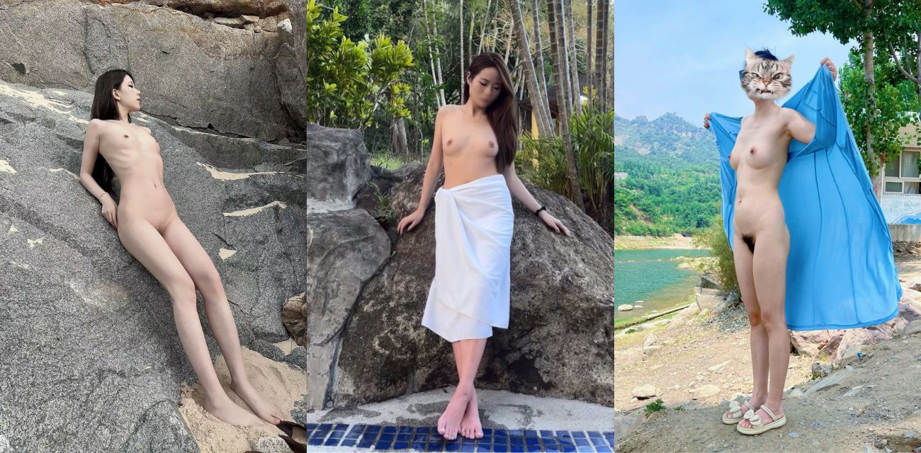推特网红 森夏幽 日常户外露出 戴上项圈狗链爬行 就喜欢这样的母狗！