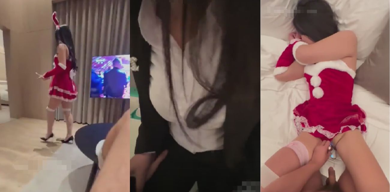 真实姐弟乱伦！大长腿销售亲姐和我彻夜狂喷内外全射一次 圣诞节专属特辑！