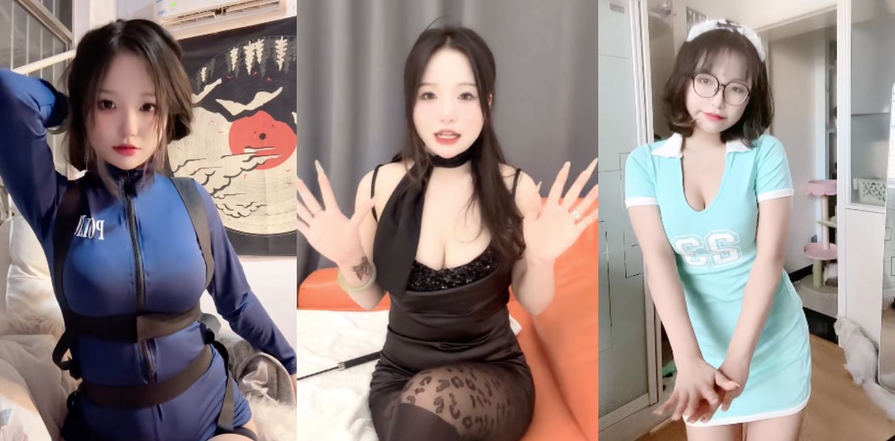快手网红 周周乖崽 私人付费定制福利流出曝光 黑丝戴狗链道具自慰脸穴同框 和清纯模样简直是反差！