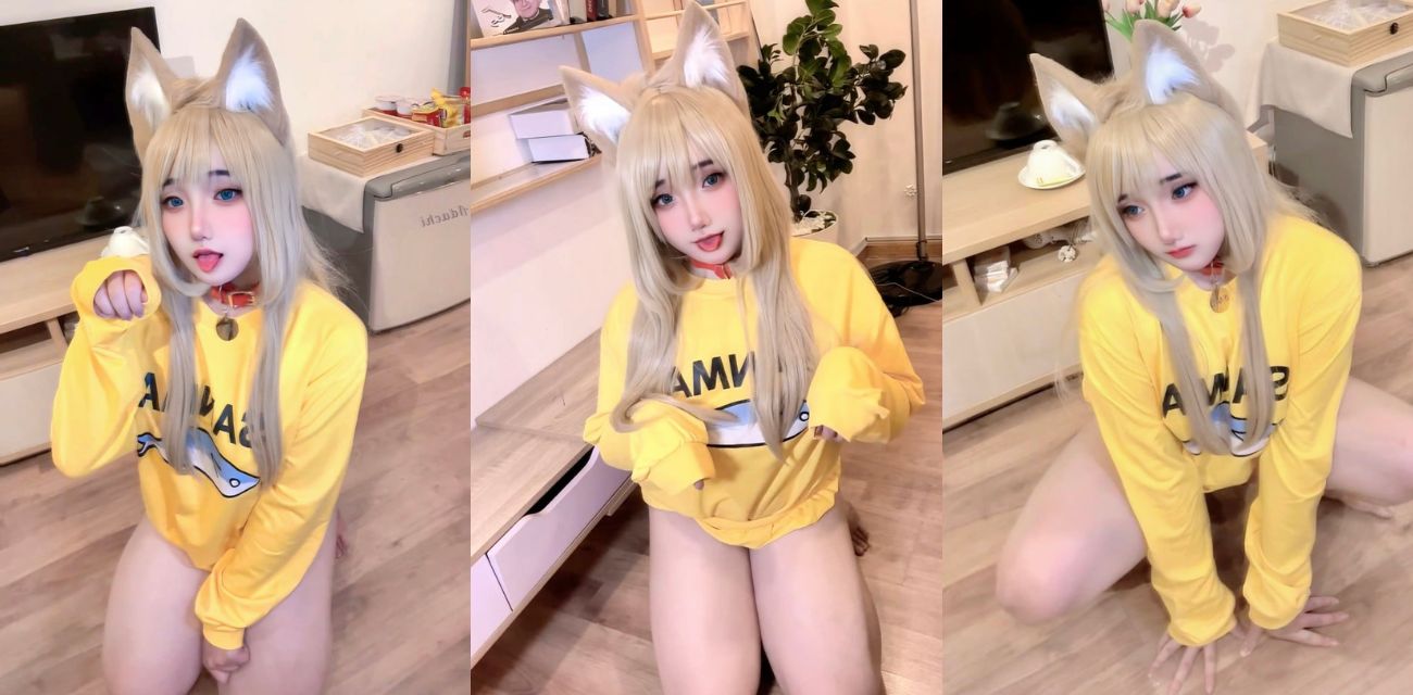 绝顶巨乳网黄 nyanchan2k3 丰乳肥臀肉感女神 cos黄豆粉 带着肛塞上下骑乘假屌 骚气十足！