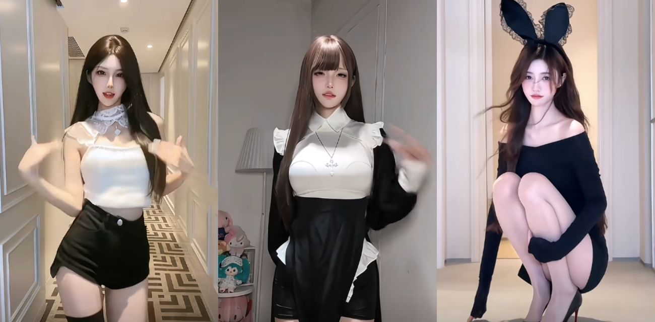 抖音网红 草莓熊 土豪私人订制福利视频曝光 黑丝配齐臀小短裤 真带感