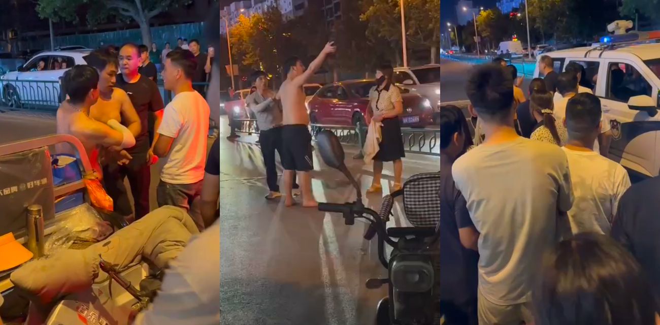 真实捉奸！曹县万基广场 儿子现场捉奸 捉到亲妈出轨 与老妈情人厮打一起 吃瓜群众纷纷报警围观！
