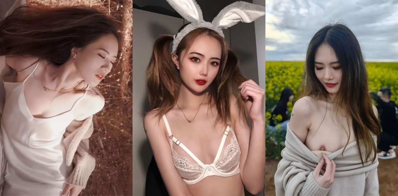 大学生情趣内衣兔女郎，为了讨好富二代也是在床上使劲的讨好，口交上位后入还有3P