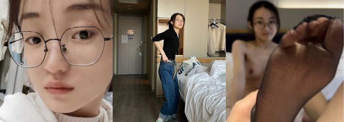 河南郑州旅游管理学院 林洁瑶 穿衣服不显眼，脱了衣服真他妈的是骚逼荡妇还挺诱人的，十个眼镜九个骚看来是真的！