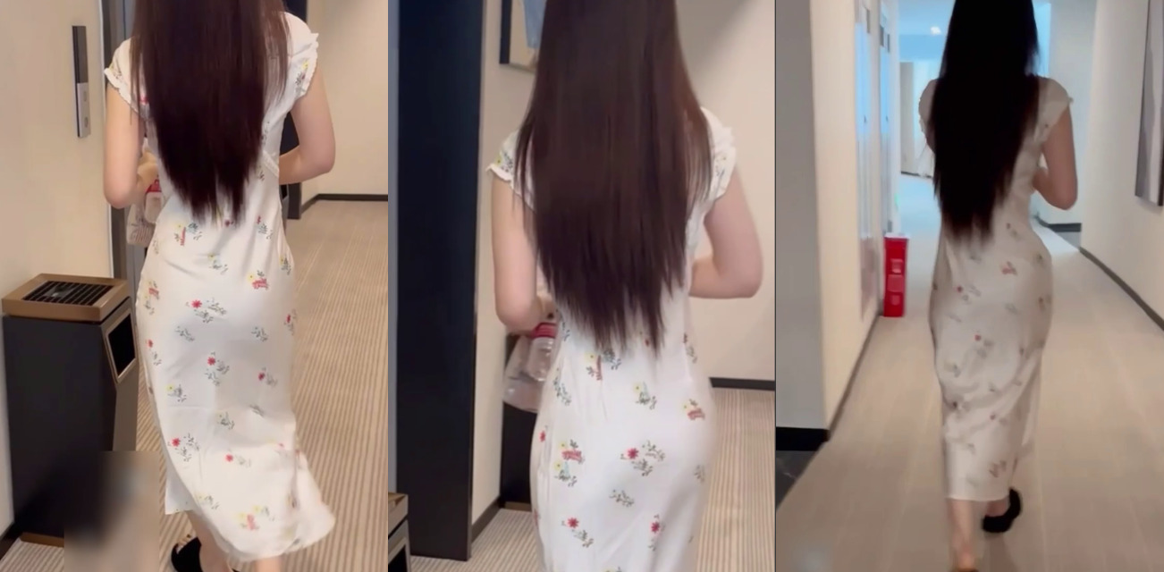 这旗袍穿着也太美了吧，高颜值加好身材，酒店约炮金主大量全程视频录制，豹纹内裤真是又骚又性感