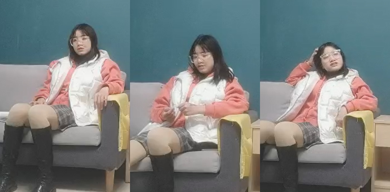 小夏探花之极品大奶眼镜妹 脱衣前后判若两人，淫荡小娇娃，舌吻啪啪激情如火
