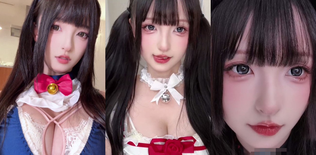 推特福利姬 神楽坂真冬 第二期 连体丝袜把整个巨乳都包裹起来 清纯的脸庞有一种熟女的诱惑