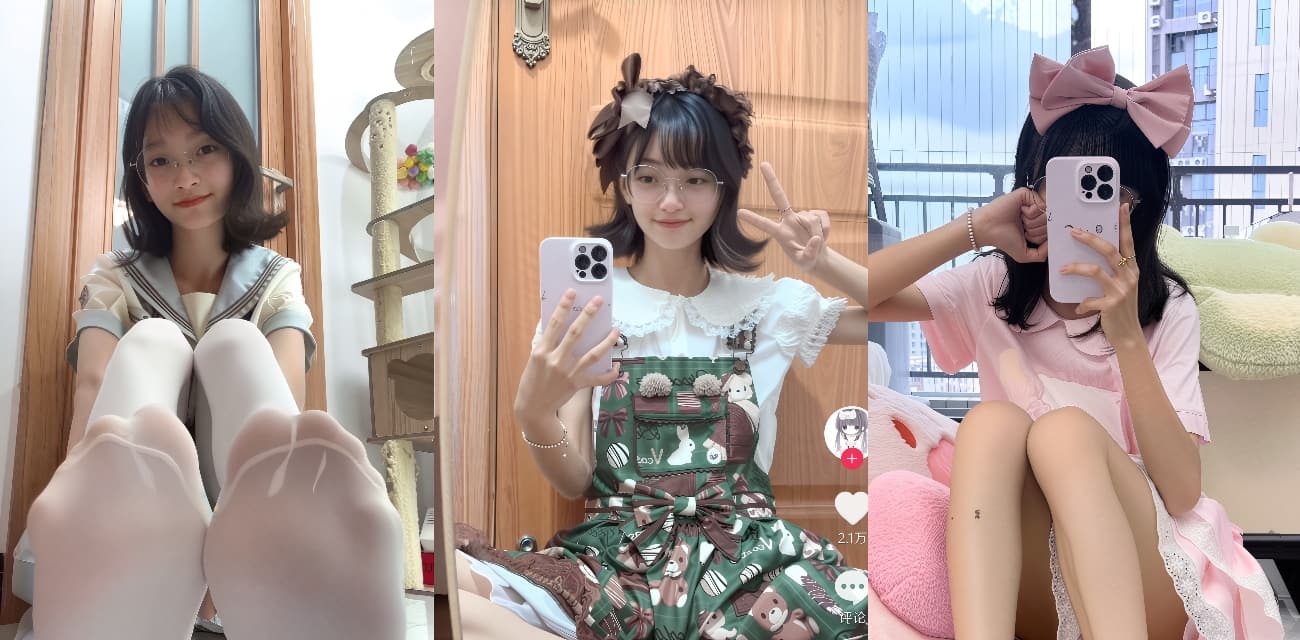 抖音网红 萌梨梨 早期下海资源流出，为了钱选择下海，被金主看上约到酒店，各种玩弄，小母狗花活一流