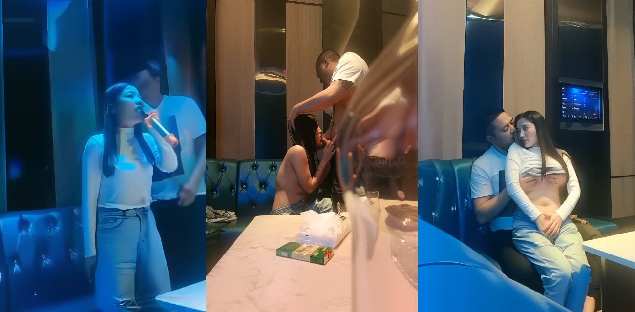 高颜值女大学生 被富哥约到KTV喝酒，半醉半醒之际调情脱光来一发，极其主动配合，对话超精彩