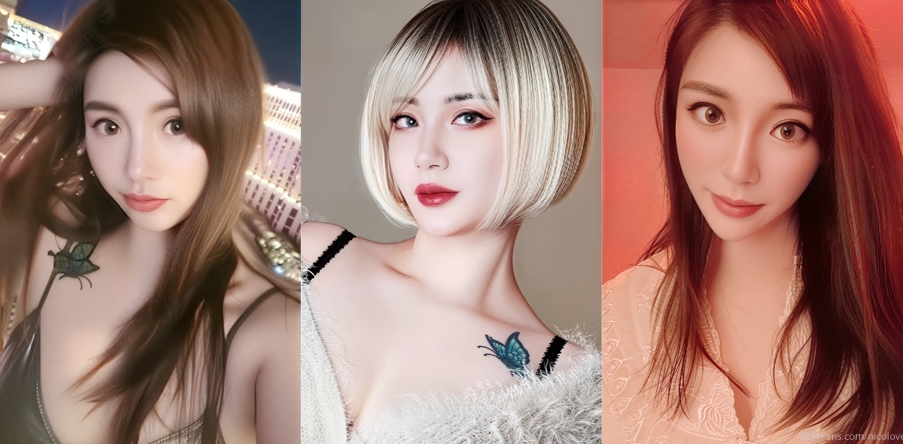 极品福利姬 Nicolove妮可 性感御姐肉丝美腿挑逗大屌，后入无毛肥鲍高频啪啪爽到浪叫个不停