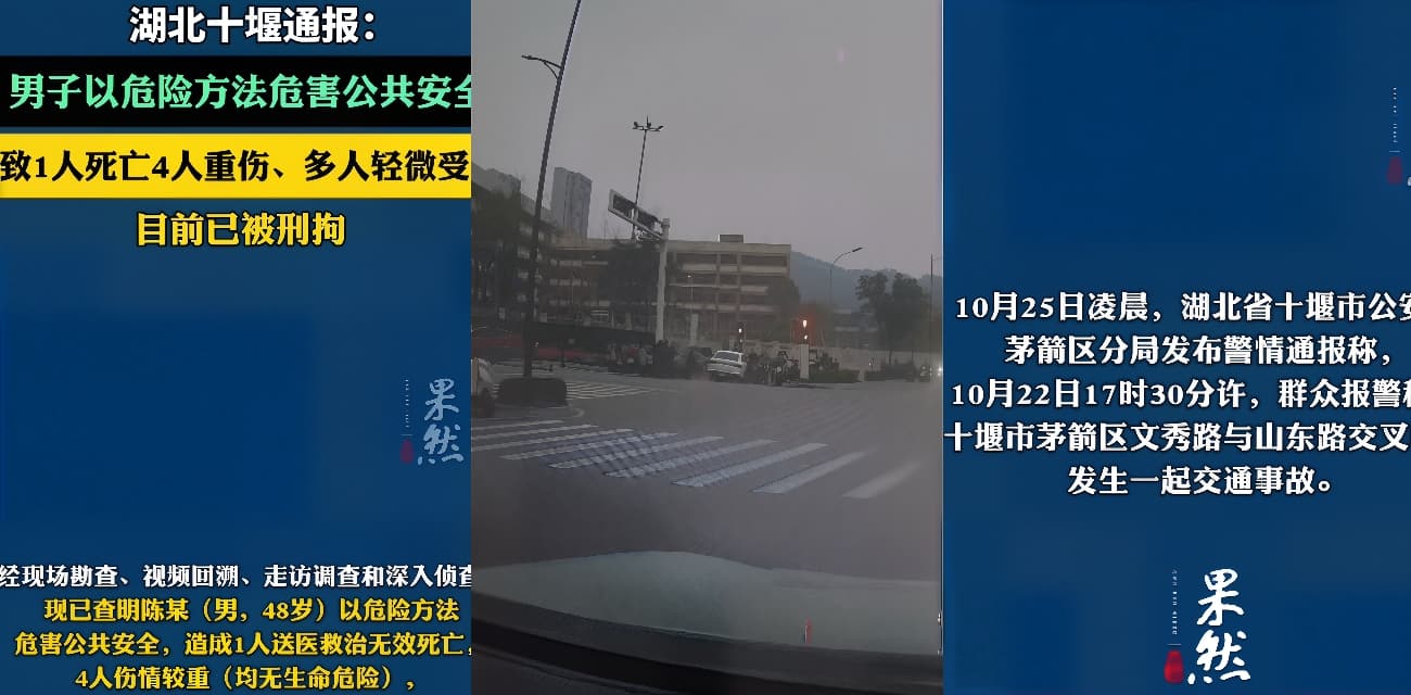 湖北十堰重庆路小学门口惨剧 轿车狂飙撞飞学生家长 多人倒地司机驾车逃逸 现场惨不忍睹 哀嚎遍地 原视频合集流出