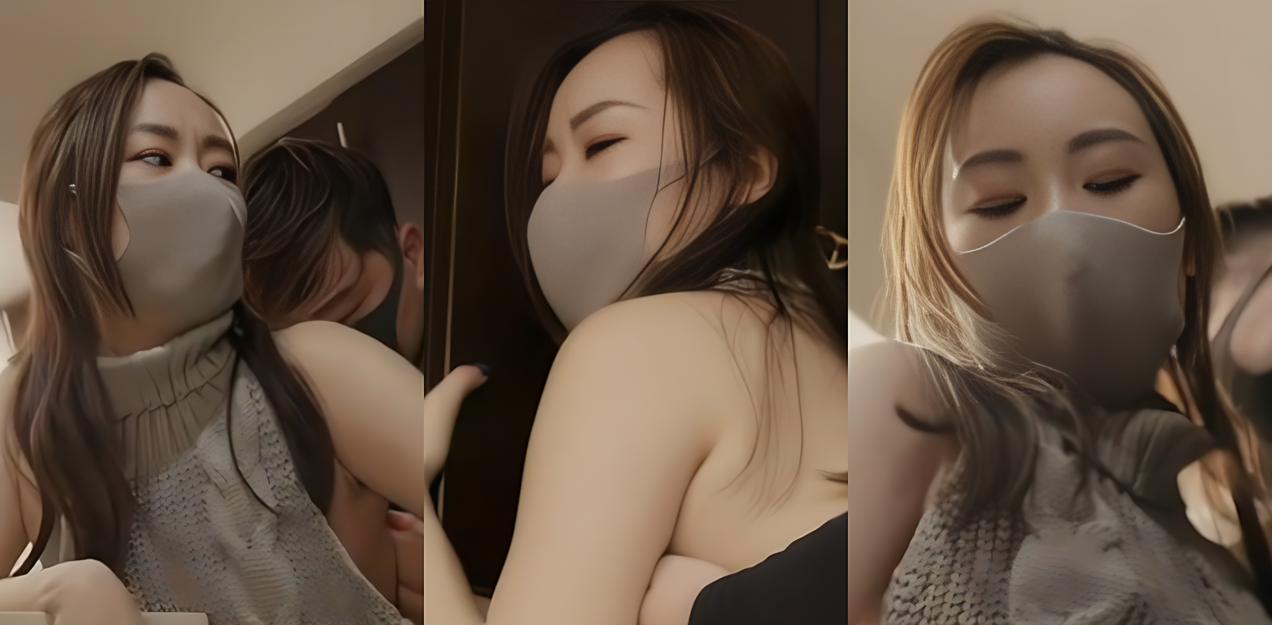 OnlyFans 推特网红颜值女神 米菲兔 穿性感毛衣和开裆肉丝干家务 被访客舔逼扣喷 深喉后入打桩