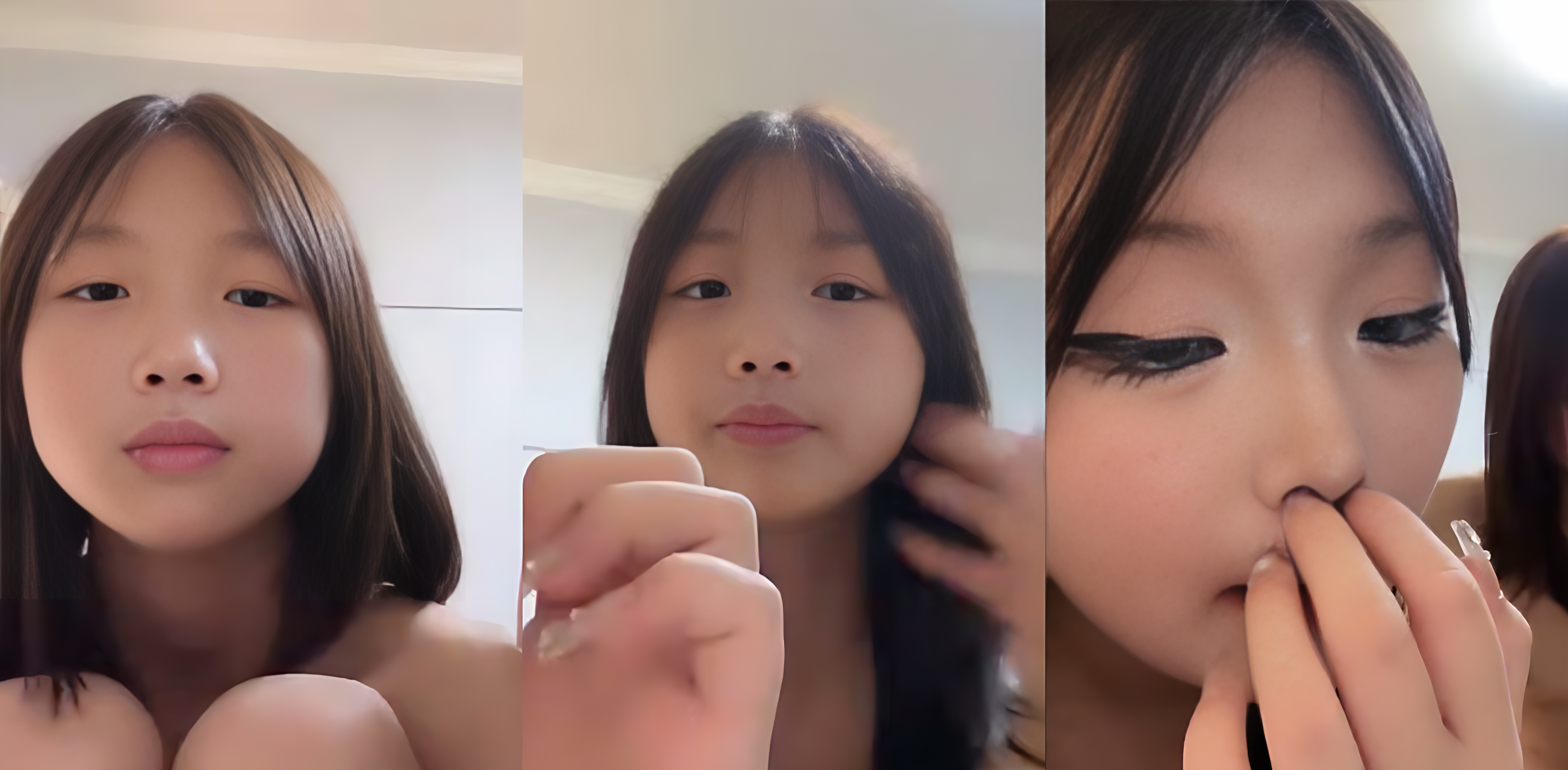 高颜值精神小妹为了满足虚荣心协闺蜜3p下海直播，骑乘式近距离观赏无毛粉穴被爆操，场面相当诱人。