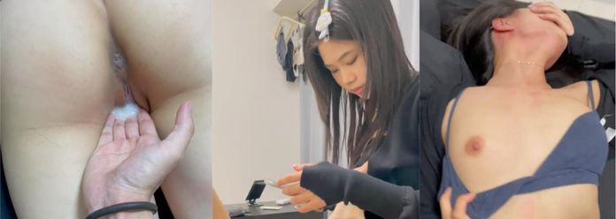 超级真实的瓜友投稿 女朋友素颜非常不错 被操到高潮泛红 最后精液直接内射骚逼