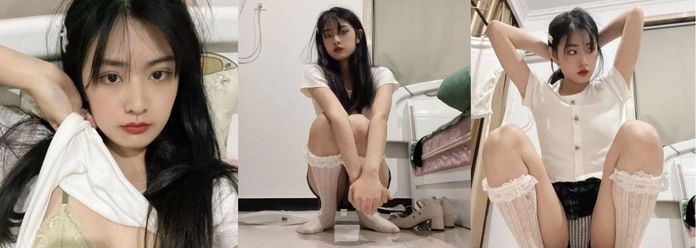 极品高颜值露脸学生妹 JK长腿女神 五官标致 酥胸小乳头 阴道周边毛特别多 极品黑森林