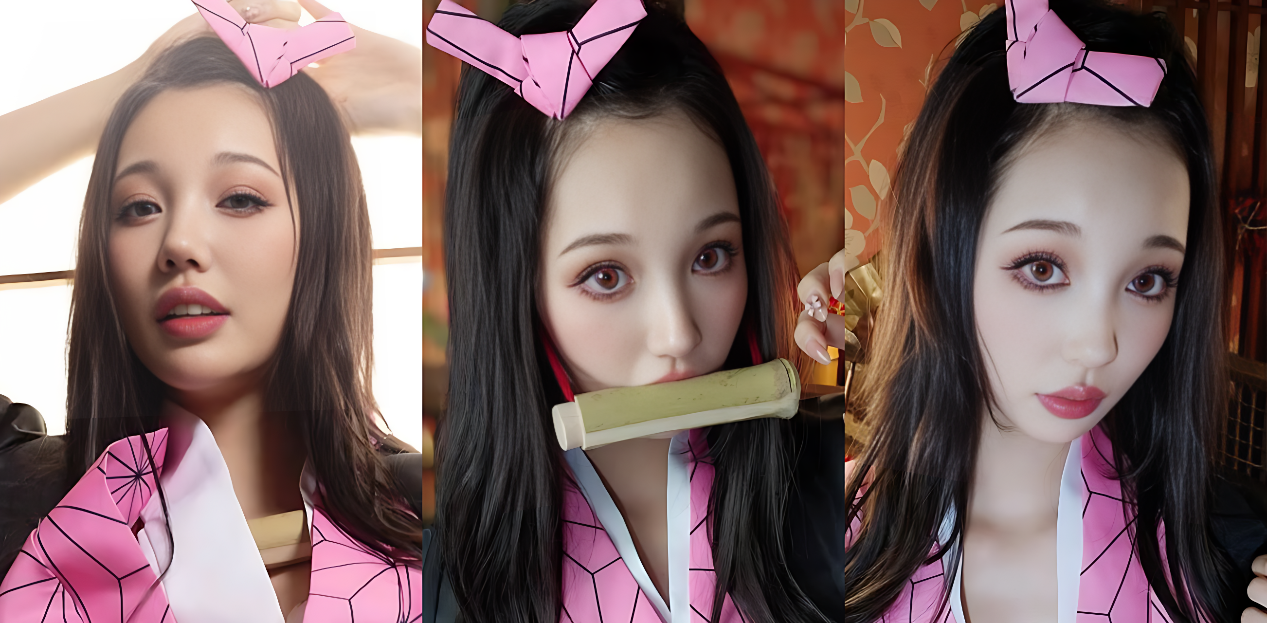 日本高颜值博主香月怜，11月作品Cosplay蛇喰梦子，道具猛桶白虎蜜穴淫水喷溅诱惑爆表！