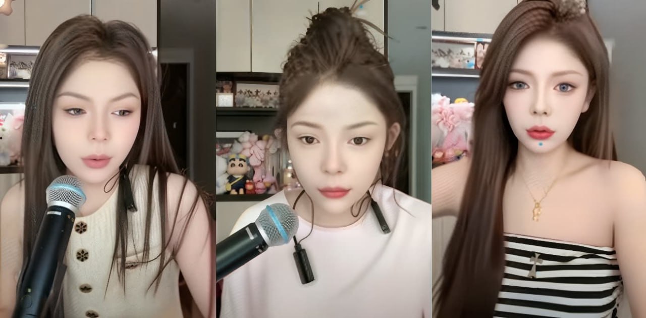 抖音可意妹妹最新直播画面流出，直播间泪控800万网红辛洋教唆其xd，目前双号账号已被封禁！