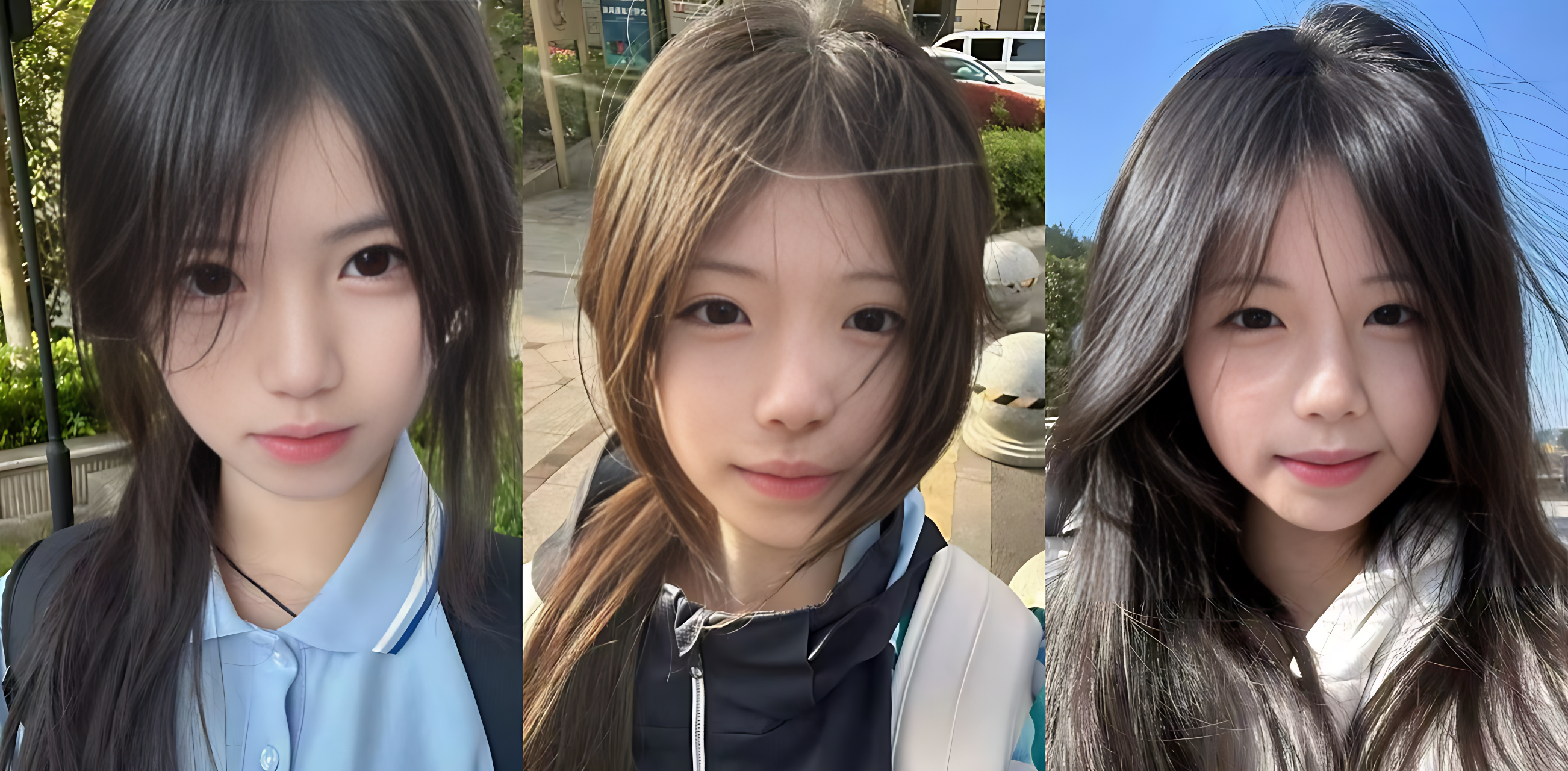 高颜值清纯学生妹被校外男友拉到家中玩3P，扣逼舔穴，轮流爆操白虎粉穴，阵阵高潮中体验了一回车轮战的快乐！