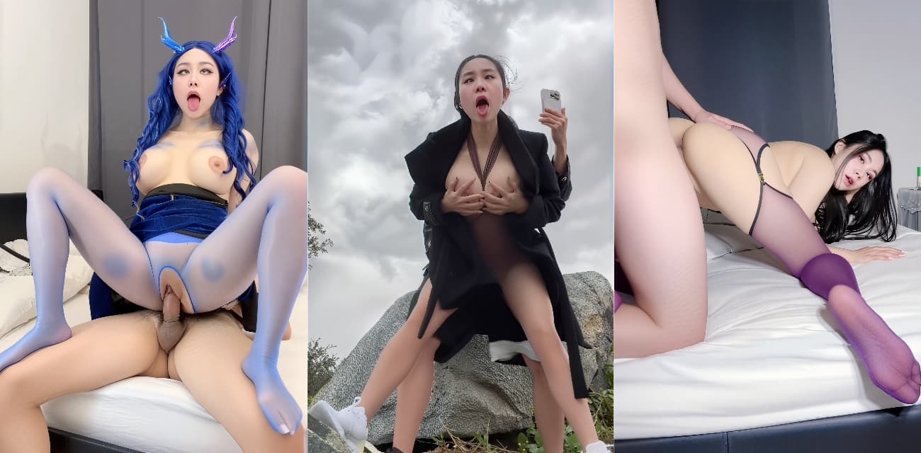 推特巨乳网黄汐梦瑶，楼道露出新作，楼梯做爱保安听见动静上楼撞见，最后再在楼道被内射，玩的就是真实刺激！