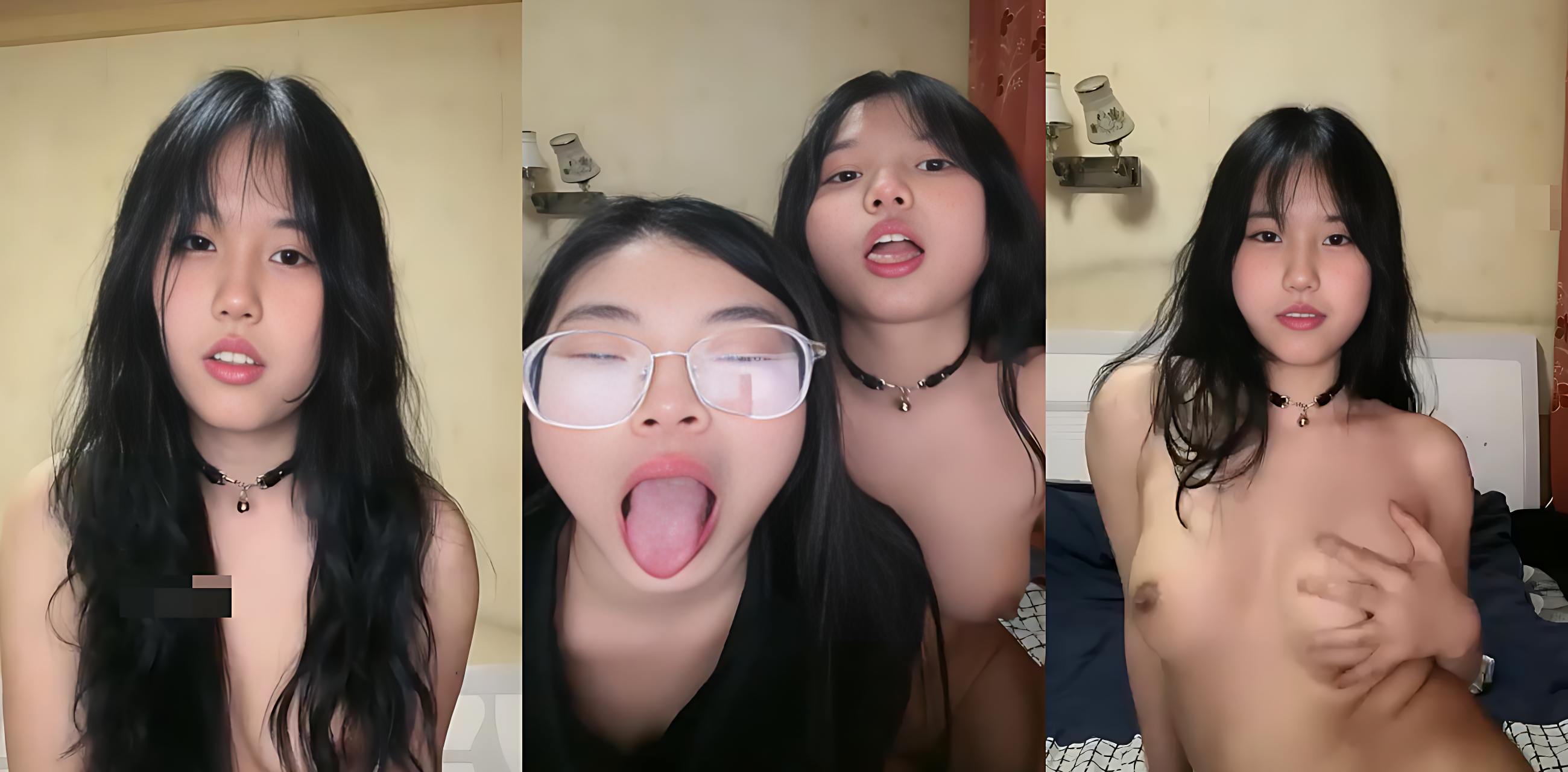 甜美学生妹携眼镜闺蜜3P直播大秀 轮番切换啪啪姿势榨干头套男 这极品颜值真是百看不厌！