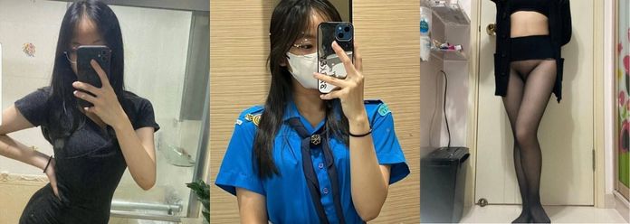 眼镜妹警花李雨涵申请出战 每天喜欢在家里搔首弄姿的，白皙挺拔的奶头非常抢眼！