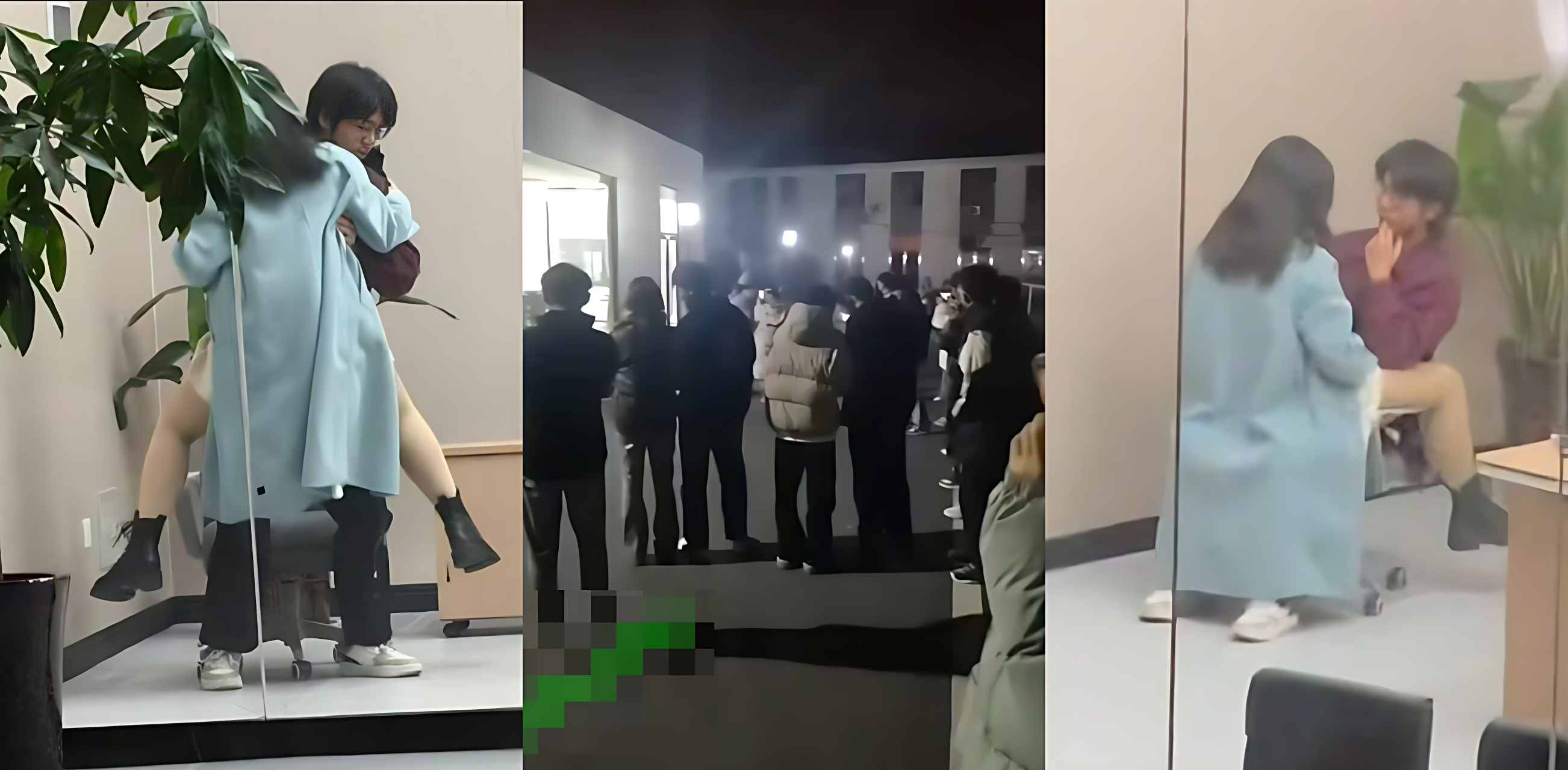 皖江工学院小情侣 宿舍楼下活动室开做 不顾周围同学目光大胆骑乘 实在是太饥渴了开房都来不及！