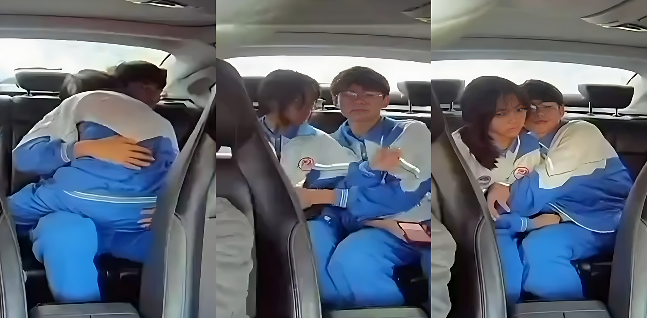 高州四中小情侣出租车上演活春宫 后座激战全过程行车记录仪完美偷拍！完全不顾司机感受！