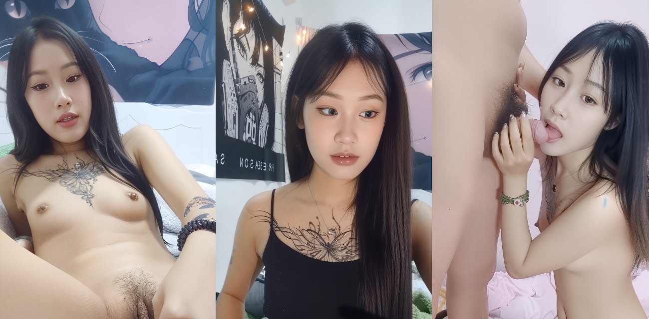 精神小妹 江晚晚 下海直播视频曝光 小巧玲珑的纹身妹妹帮小伙深喉口交后被大屌多体位爆操 全程娇喘不断！