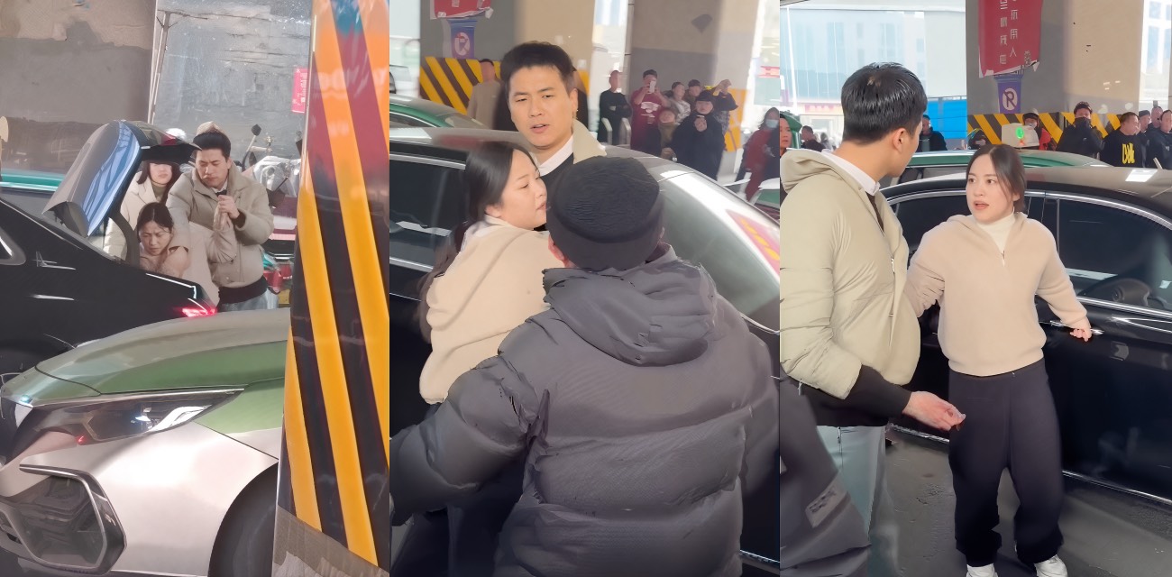 河南郑州奔驰e300l原配抓小三视频 妻扶我青云志 把贤妻按着打 旁边的大爷出手给我感动哭了！
