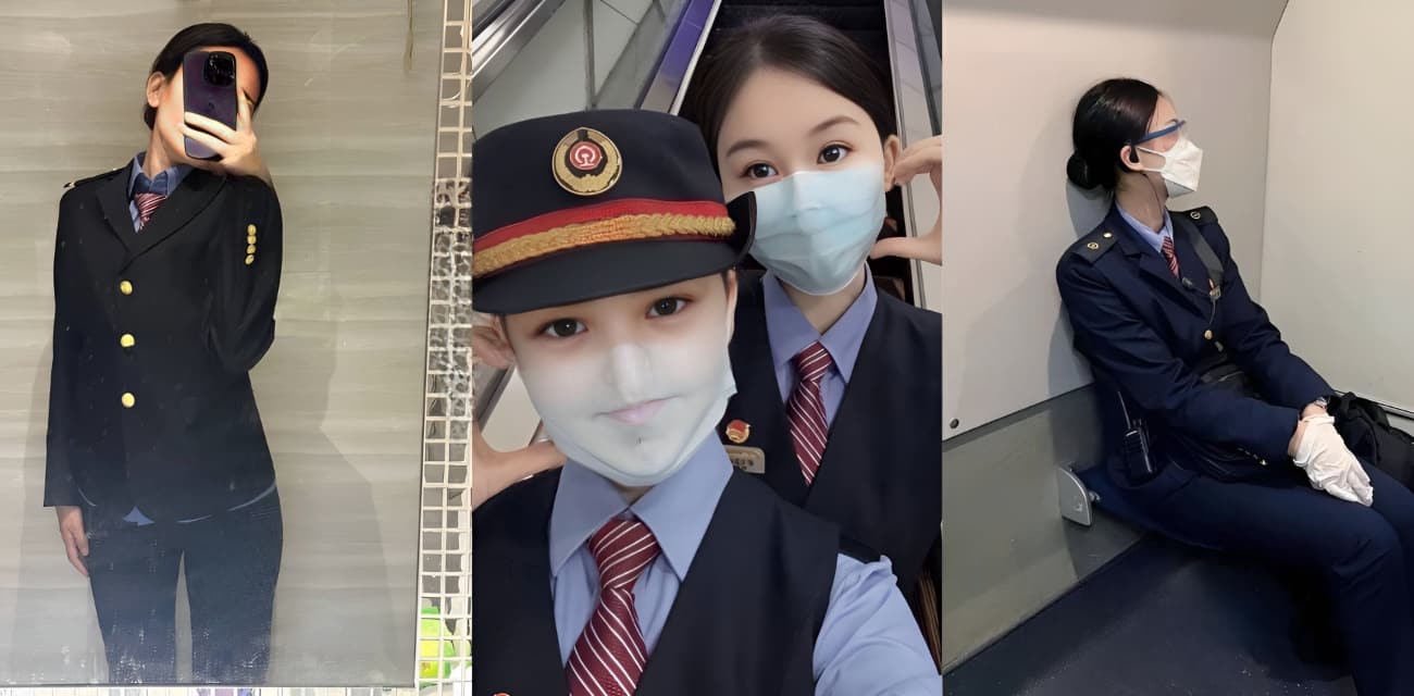 推特反差母狗 乘务盈盈 列车制服露出视频曝光 金主酒店猛干后入口交太贱了！