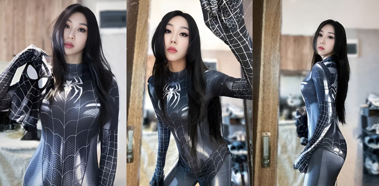 真实兄妹乱伦 极品妹妹身穿性感蜘蛛侠制服勾引哥哥 随后被各种姿势爆操到高潮 最后直接射了一嘴精液！