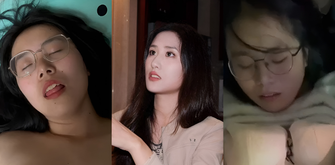 反差眼镜妹幼师彭恋雅 被男友驯化成母狗 舔鸡巴调教的不雅视频泄密！