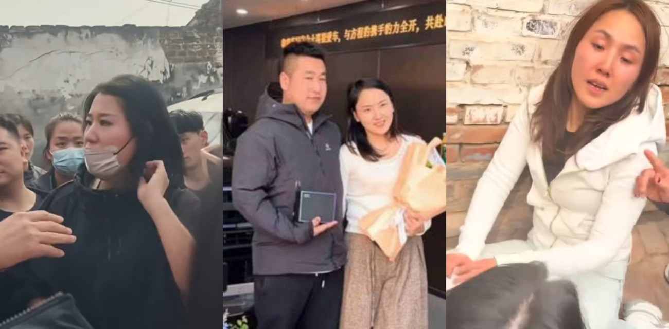 河北文安北陶管营村 原配 薛阿芊 怒抓黑衣小三 张明月 还没离婚老公就偷情上门挑衅 现场直接乱成一锅粥！