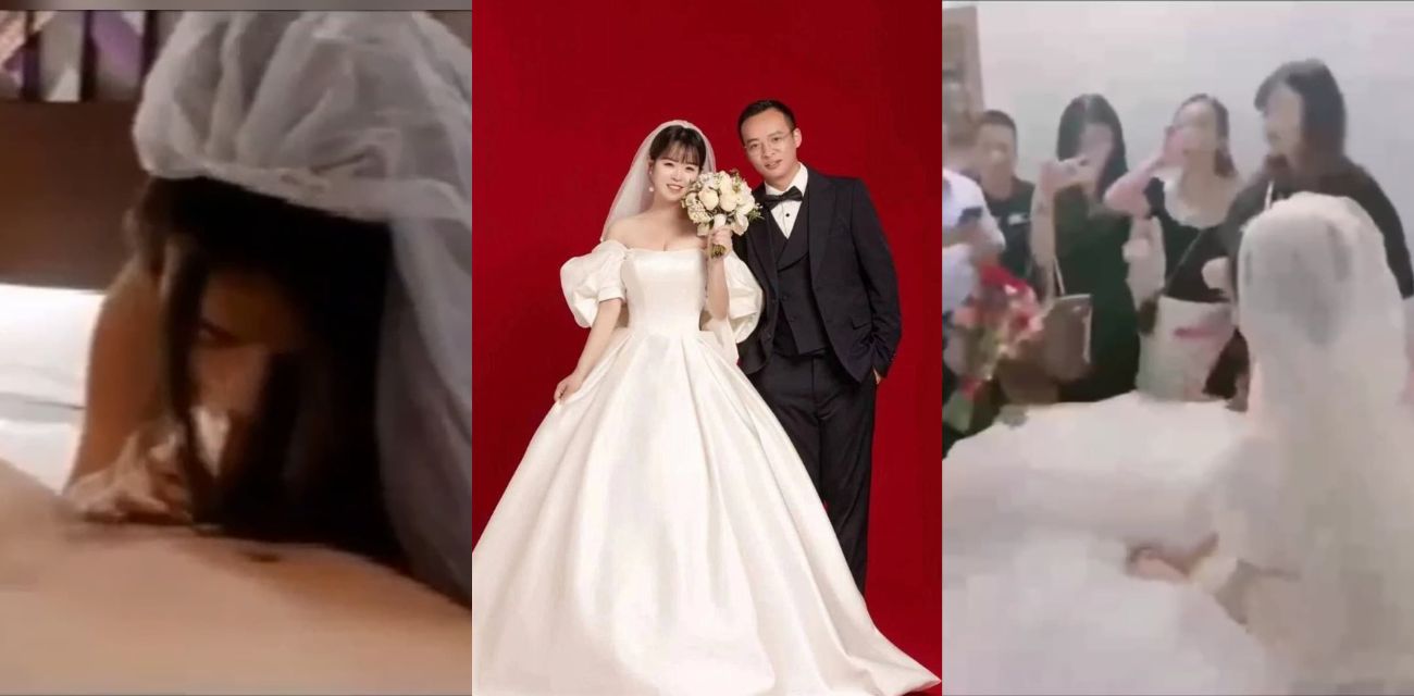 老瓜新吃！张家界新娘吴敏新婚前夜的偷情！小白龙这下是把新娘操爽了 （完整版）
