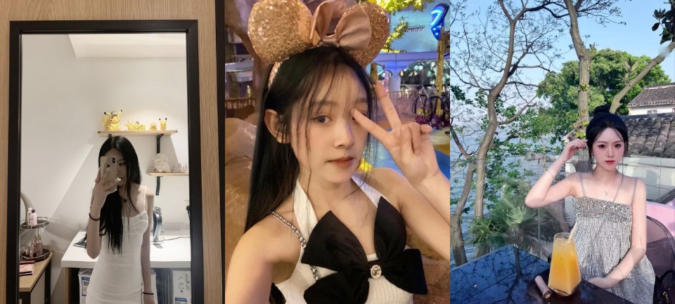 浙江高颜值嫩妹女友面对镜头还小羞涩 蕾丝内裤中间剪开缝方便男友玩骚B！