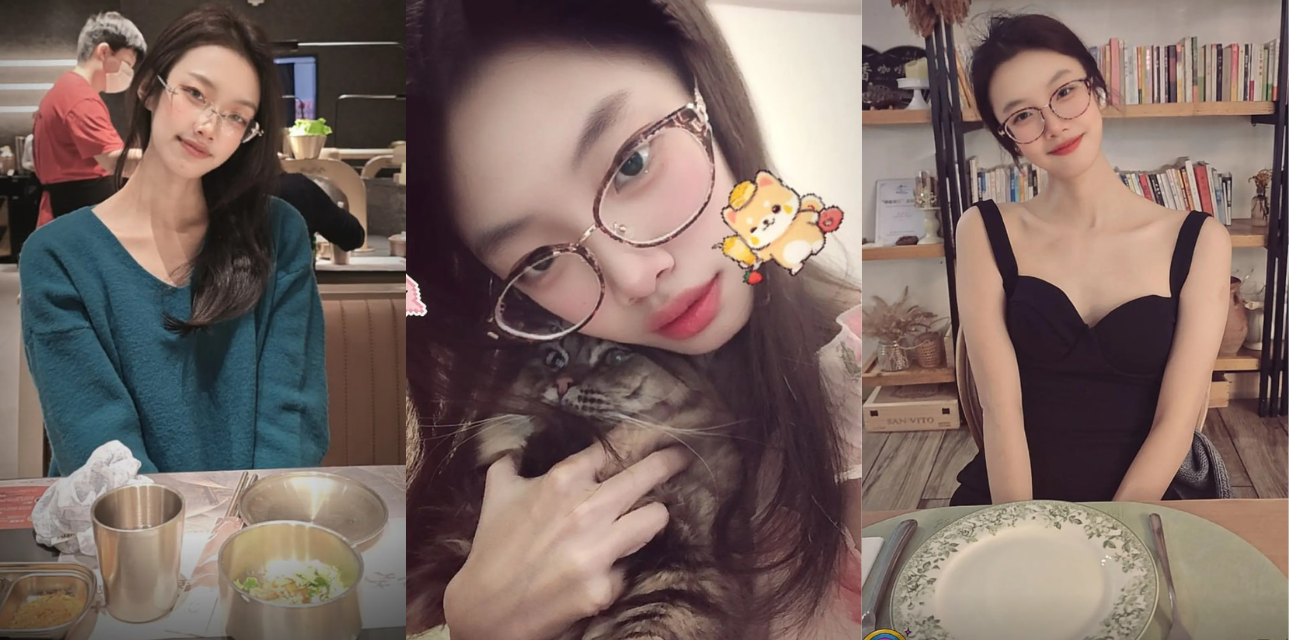 抖音网红角落里的鼠鼠 人前是清纯极高颜值品眼镜妹 私下是金主胯下的母狗！