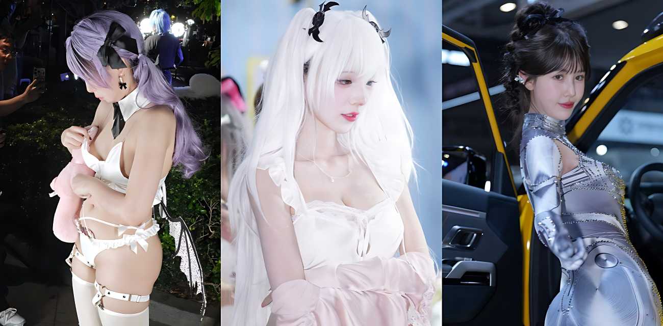 广州萤火虫漫展美女coser在镜头面前各种大尺度露出 无毛骚穴与白嫩大奶清晰可见