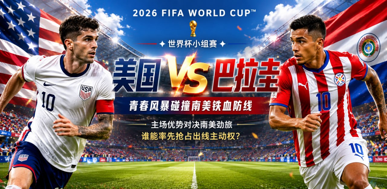 世界杯小组赛竞猜：美国主场迎战巴拉圭，东道主能否延续强势表现？
