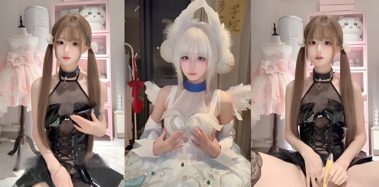 超高人气颜值小母狗 季雨 两套cos大尺度自慰自拍福利视频！