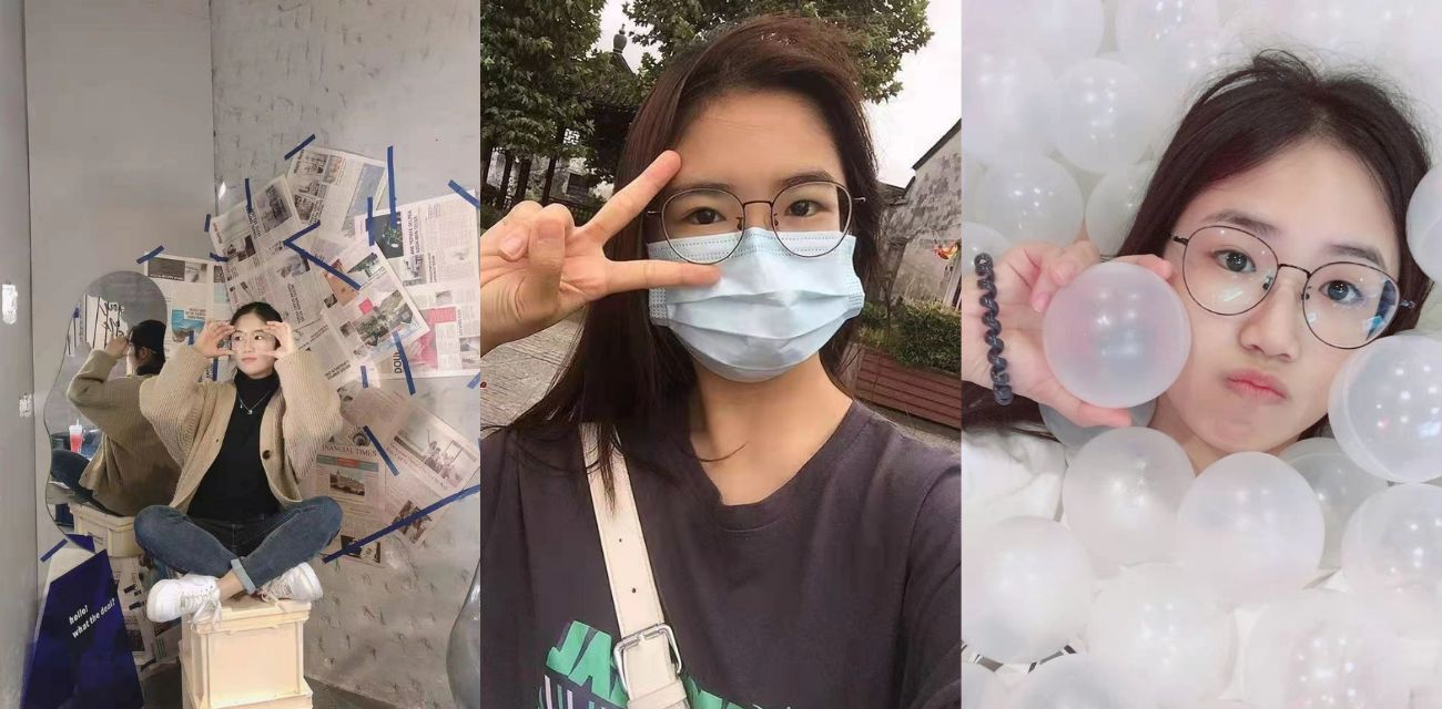 超反差母狗女大学生，带着眼镜的样子骚到爆炸，抱着岔开双腿展示屁眼和淫穴